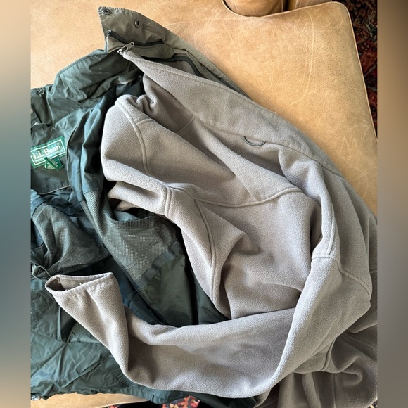 LL Bean Vintage Mens 3 In 1 Jacket Green Jacket Nylon And Polyester Size XL - Picture 9 of 9